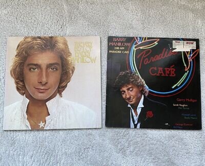 2x Barry Manilow albums: Best Of Barry Manilow 2x Vinyl LP 1978 & Paradise Cafe