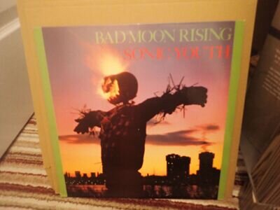 Sonic Youth Bad Moon Rising Vinyl LP. 1985 Original Album, Blast First, VG+