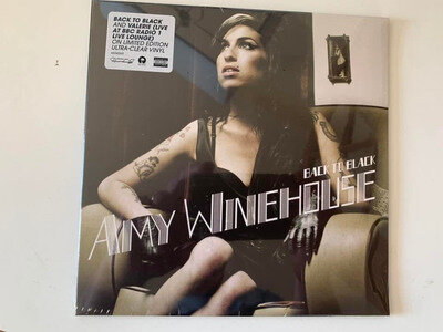 Amy Winehouse Back to Black / Valerie Live 7" Clear Vinyl 2024 Sealed