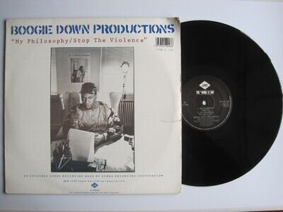 BOOGIE DOWN PRODUCTIONS - MY PHILOSOPHY / STOP THE VIOLENCE - 12" VINYL RECORD