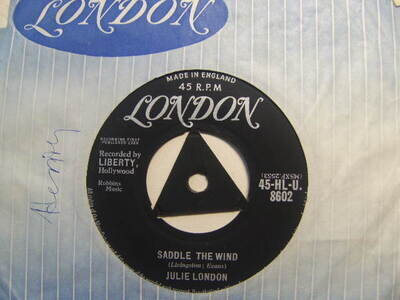 Julie London – Saddle The Wind 1958 7” London HLU 8602