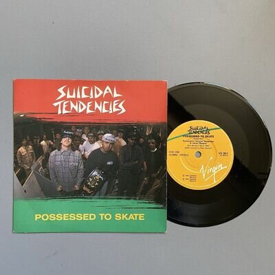 SUICIDAL TENDENCIES POSSESSED TO SKATE/ HUMAN GUINEA PIG 7 EX/EX 1st Press