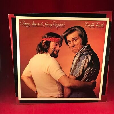 GEORGE JONES AND JOHNNY PAYCHECK Double Trouble 1980 UK Vinyl LP Epic EPC 84458