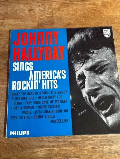 JOHNNY HALLYDAY- SINGS AMERICAS ROCKIN HITS 1962 UK MONO VINYL LP *NEW*