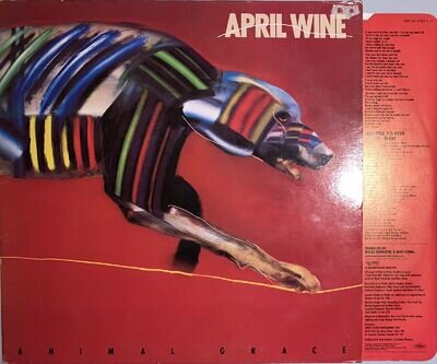 April Wine - Animal Grace 1984 UK Capitol Record Very Good+ Condition