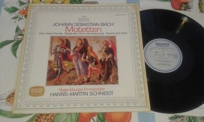 ARCHIV 2533 349 - BACH:- Motetten SCHNEIDT Regensburger Domspatzen UK pressing