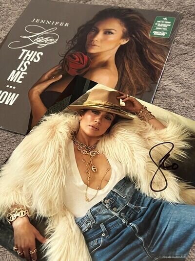 Jennifer Lopez - This Is Me...Now EMERALD LP Vinyl with Print Signed by JLO