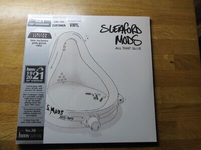 Sleaford Mods-All that glue-Rare HMV 1920/21 Pink/Green Double LP LTD 500 MINT