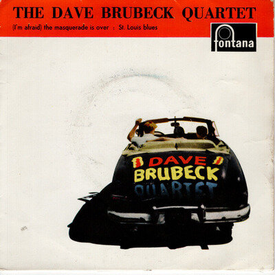 THE DAVE BRUBECK QUARTET ~ Original 1957 UK Fontana label 2-track 7" vinyl EP