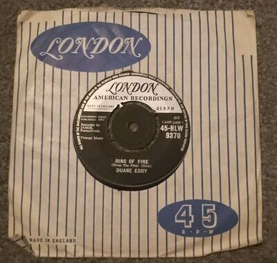 DUANE EDDY- RING OF FIRE / GIDGET GOES HAWAIIAN / ORIGINAL 1961 7" VINYL SINGLE