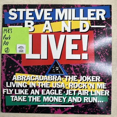 STEVE MILLER BAND - LIVE! 12” Vinyl Record VG+