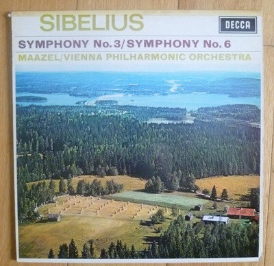 SXL 6364 - SIBELIUS SYMPHONY 3 & 6 - LORIN MAAZEL VPO - VINYL LP RECORD.