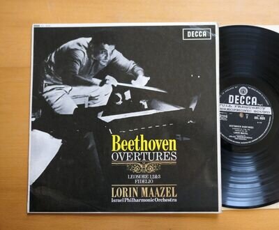 SXL 6025 WBg Beethoven Overtures Lorin Maazel Decca ED2 Wideband NM