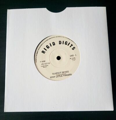 Stiff Little Fingers Suspect Device 7" Vinyl EX Rigid Digits Records SRD 1 Punk