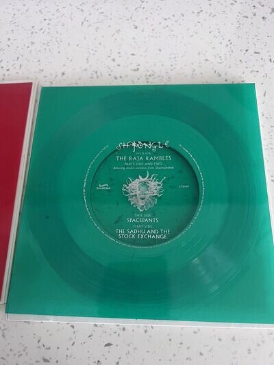 Shpongle RARE The Raja Rambles part 1 & 2 Green flexi disc