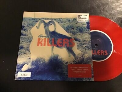 THE KILLERS - BONES - UK - 7" SINGLE - LTD ED. - NUMBERED - RED VINYL