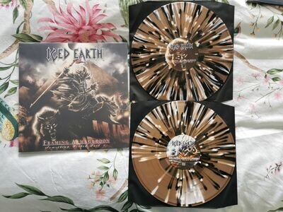 ICED EARTH FRAMING ARMAGEDDON SOMTHING WICKED PART 1 12"SPLATTER DOUBLE VINYLNEW