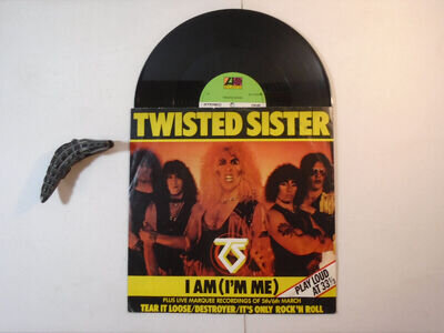 Twisted Sister 12" vinyl single I Am (I'm Me) 1983 Atlantic Records