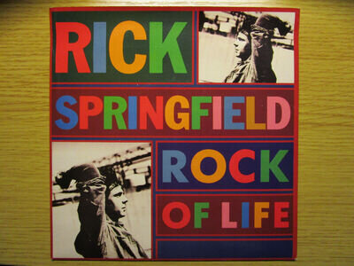 Rick Springfield Rock Of Life 7" Vinyl Record