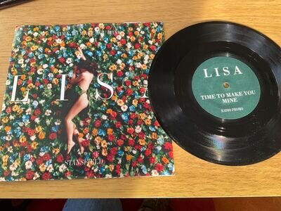 LISA STANSFIELD TIME TO MAKE YOU MINE (1 SIDED ) 7" 1 SIDED PROMO + P/S free P