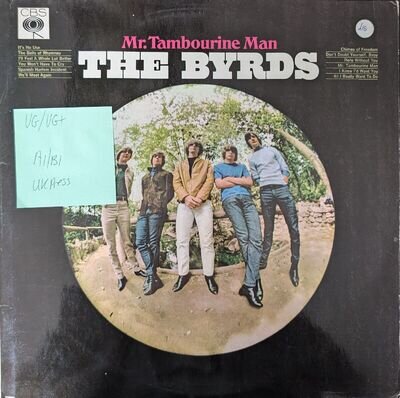 The Byrds Mr Tambourine Man Vinyl Record VG/VG+ BPG 62571 1965 1st Mono