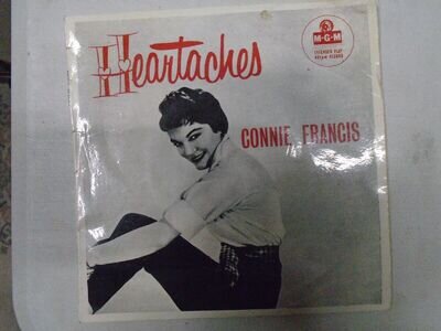 Connie Francis Heartaches 7" EP in picture sleeve New Zealand pressing