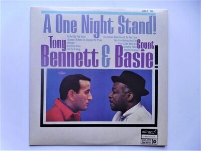 Tony Bennett & Count Basie A One Night Stand LP Allegro ALLR799 EX/EX 1960s A On