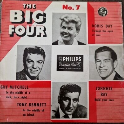 The Big Four - No 7 E.P. - 7" Vinyl Record - Doris Day - Tony Bennett - VG+