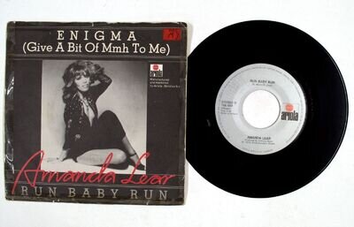 Amanda Lear – Enigma / Run Baby Run 7" Vinyl NM/G AR994