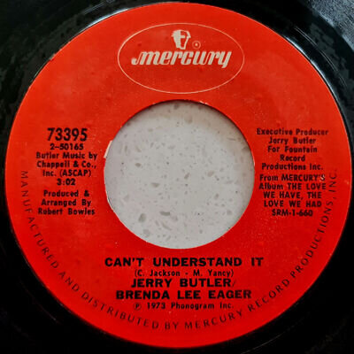 Jerry Butler / Brenda Lee Eager ‎– Can't Understand It Ex Con Northern Soul 7"