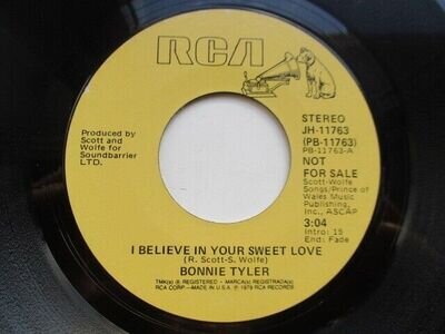 Bonnie Tyler "I Believe In Your Sweet Love" RCA US PROMO 7" Single EX