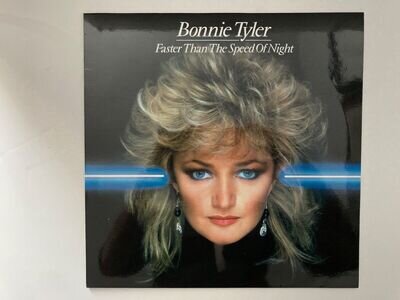 Bonnie Tyler Faster Than The Speed of Night Blue Vinyl LP Ltd Edition Ex/Ex