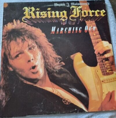 yngwie j. malmsteen's rising force- Marching Out Lp. Gen Exc Con