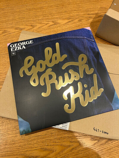 George Ezra Gold Rush Kid Ltd Edition Tri-colour Number Ltd Ed No 447 of 1500