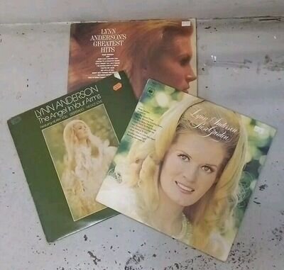 Lynn Anderson - LP x 3 - Rose Garden, Angel In Your Arms, Greatest Hits