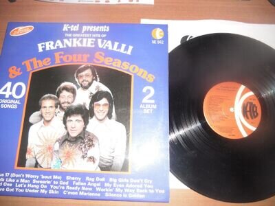 FRANKIE VALLI & THE FOUR SEASONS COMPILATION DOUBLE LP - THE GREATEST HITS