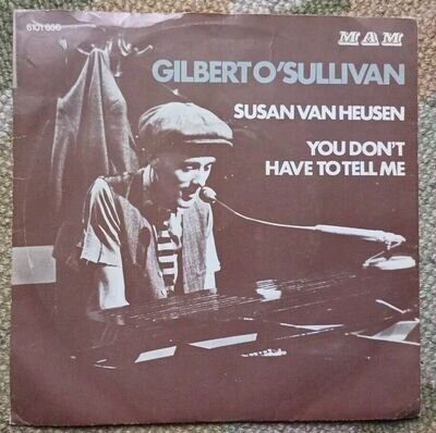 DJ Vinyl Rare Gilbert O'Sullivan Susan Van Heusen 7" PS 1971 1st Pressing MORE!