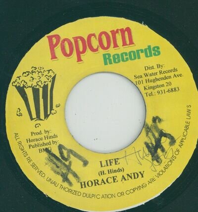 " LIFE." horace andy. POPCORN RECORDS 7in 1994.