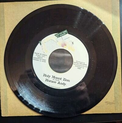 Horace Andy/Tribute Acustica - Holy Mount Zion/Version 7" Record Reggae Vinyl