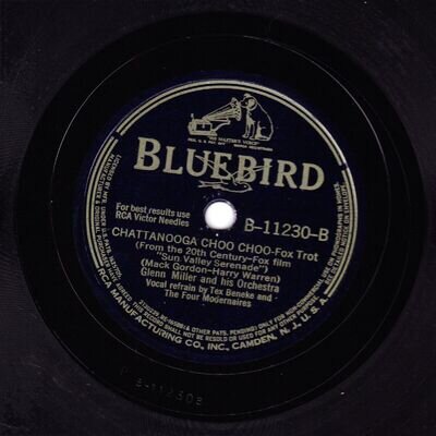 CLASSIC GLENN MILLER 78 CHATTANOOGA CHOO CHOO / I KNOW WHY US BLUEBIRD B-11230 E