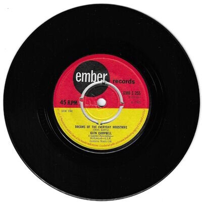 GLEN CAMPBELL 'Dreams Of The Everyday Housewife' 7" vinyl single EMBER EMB S 255