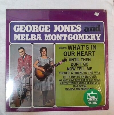 George Jones And Melba Montgomery ‎– Singing What's In Our Heart (Ex COND)