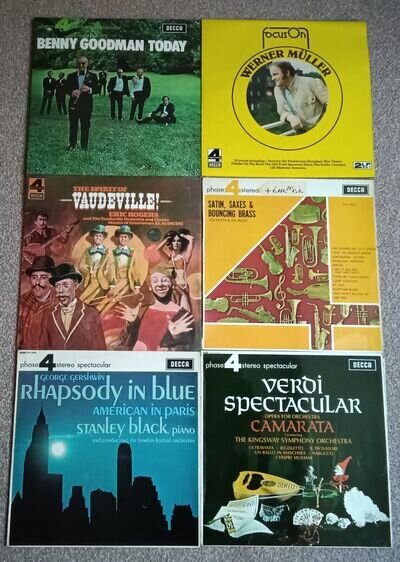 Phase 4 Stereo Vinyl lp's -Goodman, Muller, Rogers, Heath, Gershwin, Camarata