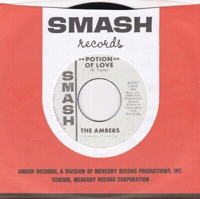 THE AMBERS - POTION OF LOVE / ANOTHER LOVE M- NORTHERN SOUL RE-ISSUE 7"