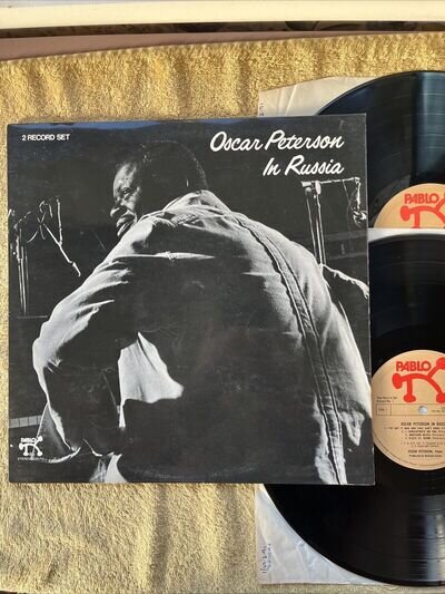 OSCAR PETERSON…”IN RUSSIA”…PABLO LABEL - DOUBLE LP…(1976)…Gatefold…Ex+…