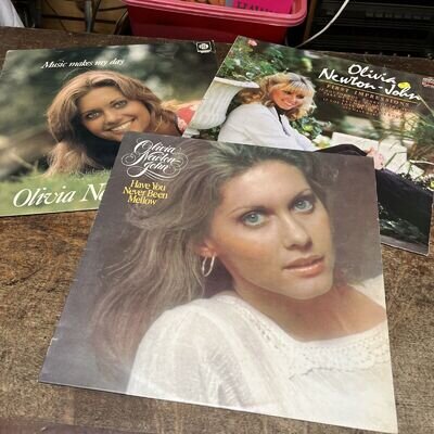 Olivia Newton-John 3x 12” Vinyl Album Compilations 1970s Country See Pics