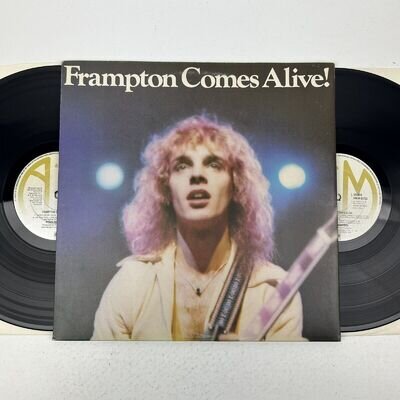 Peter Frampton Frampton Comes Alive Double LP Vinyl Record EX Con 1976 UK Album