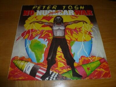 Peter Tosh No Nuclear War Holocaust Vinyl Record VG+VG+ PCS7309 1987 1st Press