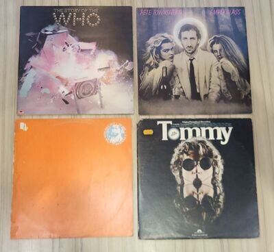 The Who 4x LPs 12" Album Rock Mod Vinyl Job Lot Townshend Tommy Hits Sell Out