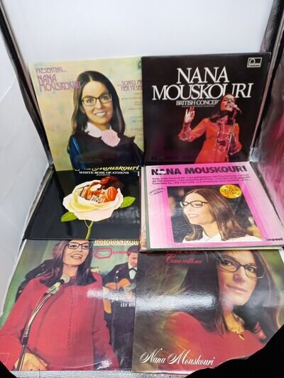 9 X Nana Mouskouri Job Lot LP Album Vinyl Records Pop World Greek 70’s 80’s